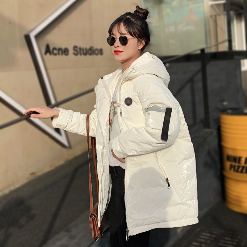 AJY117杜邦紙個性連帽寬松羽絨服